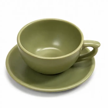 فنجان چینی لاته خوری (300 میل) با پلیت