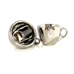 فنجان تک نقره ای