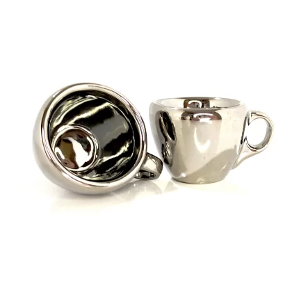 فنجان تک نقره ای